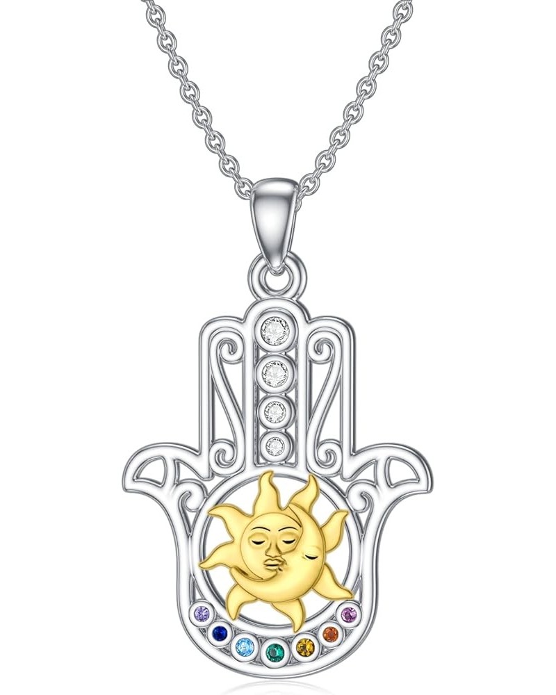 S925 Sterling Silver Amulet Necklace St Michael/Saint Christopher/Compass/Wolf Necklace Protection Pendant Jewelry Christmas ...