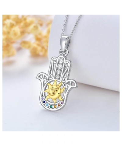 S925 Sterling Silver Amulet Necklace St Michael/Saint Christopher/Compass/Wolf Necklace Protection Pendant Jewelry Christmas ...