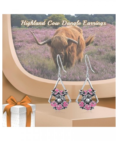 Animal Earrings for Women Rabbit/Axolotl/Highland Cow/Puffin/Dolphin Earrings Cute Animal Jewelry Valentine's Day Mother's Da...