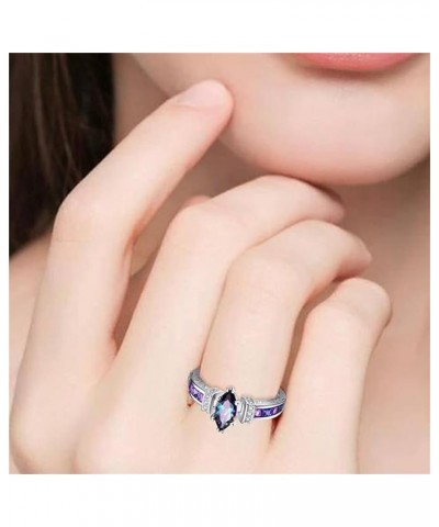 Cubic Zirconia Rings for Women Vintage Gothic Engagement Anniversary Promise Mother's Day Jewelry Gifts multicolour 7 $3.80 R...