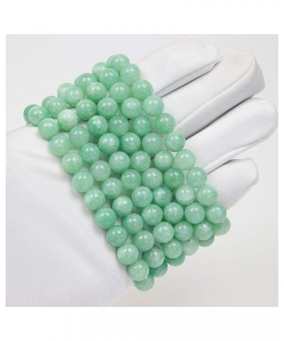 Featured Men Women 8mm Beads Bracelet Elastic Natural Stone Yoga Bracelet Bangle 6.7 Burmese Green Jade $6.00 Bracelets