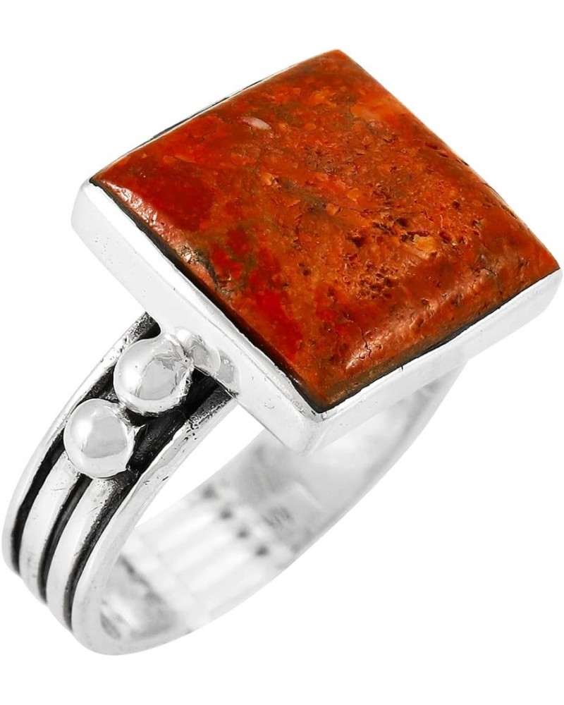 Turquoise Ring in Sterling Silver 925 & Genuine Turquoise Size 6 to 11 (SELECT color) Coral $25.52 Rings