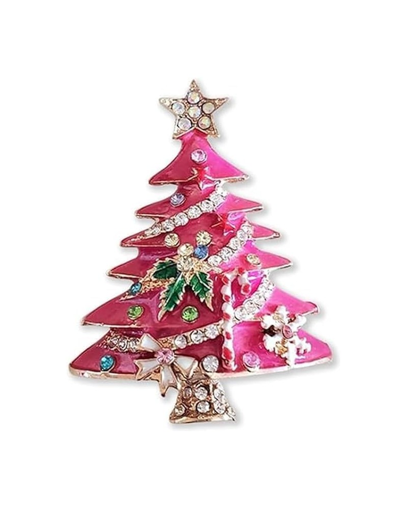 Christmas Tree Rhinestone Brooch,Enamel Pin Beautiful Sparkling Christmas Jewelry Pins for Women Girl Christmas $6.23 Brooche...