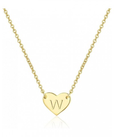 Initial Necklaces for Women Girls 14K Gold Plated Letter Necklace Cute Necklaces for Teen Girls Aesthetic Dainty Gold Heart N...