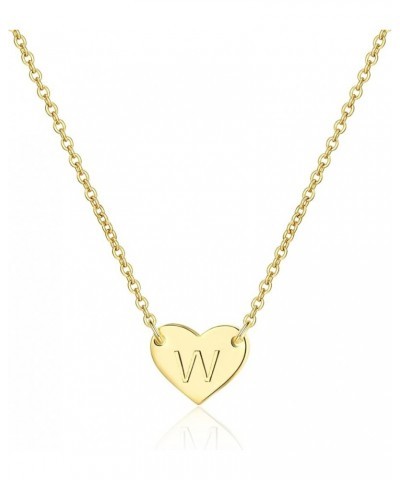 Initial Necklaces for Women Girls 14K Gold Plated Letter Necklace Cute Necklaces for Teen Girls Aesthetic Dainty Gold Heart N...