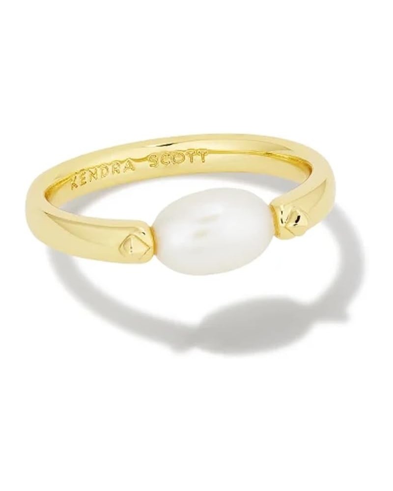 Leighton Pearl Band Ring 7 GOLD - WHITE PEARL $21.22 Rings