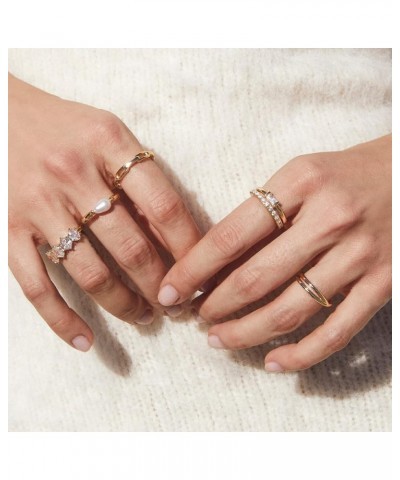 Leighton Pearl Band Ring 7 GOLD - WHITE PEARL $21.22 Rings