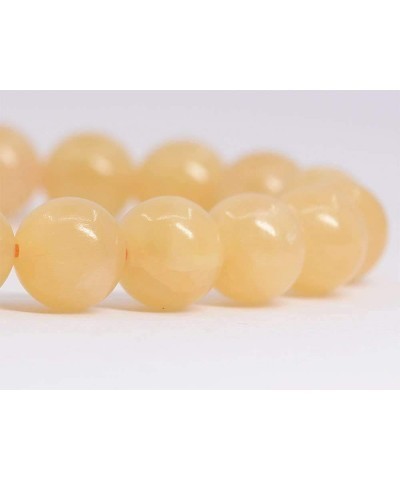 Gem Semi Precious Gemstone 8mm Round Beads Stretch Bracelet 7 Inch Unisex Yellow Quartzite $11.20 Bracelets