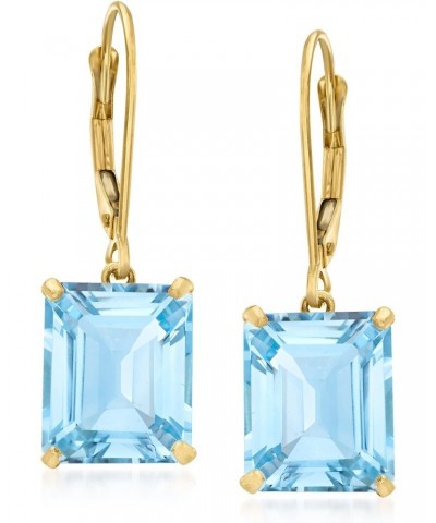 11.00 ct. t.w. Sky Blue Topaz Drop Earrings in 14kt Yellow Gold $93.00 Earrings