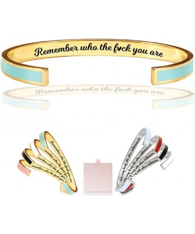Don'T Let The Hard Days Win Color Bangle, Bracelet Engraved With Hidden Inspirational Message Remember Wha The Luck You Are M...