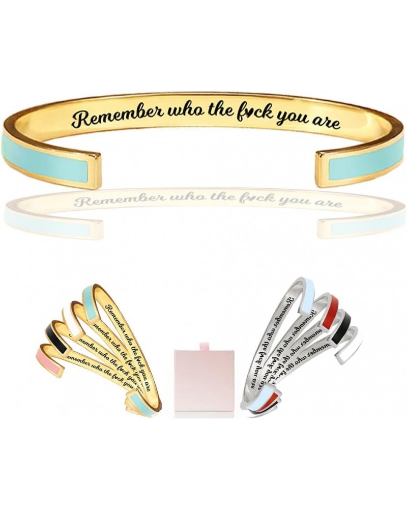 Don'T Let The Hard Days Win Color Bangle, Bracelet Engraved With Hidden Inspirational Message Remember Wha The Luck You Are M...