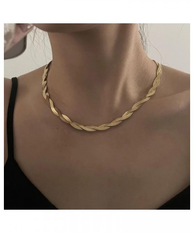 14K Gold/Silver Dainty Choker Necklaces for Women Adjustable Sparkling Stacking Necklaces Aesthetic Simple Chain Necklace Min...