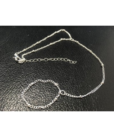 Simple Ring Bracelet Hand Chain for Women Girls Jewelry Pretty Dainty 2023300 Silver $6.88 Bracelets