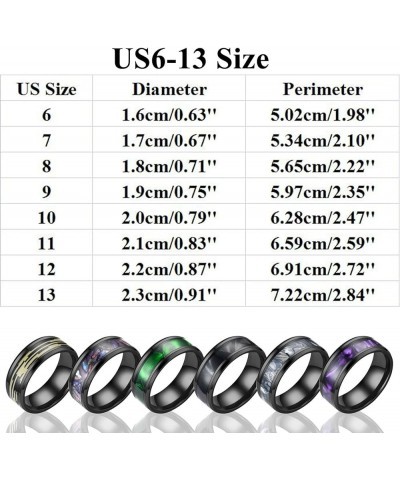 Mens Women Wedding Rings Fashion Jewelry Engagement Rings Opal Sapphire Bridal Band Promise Rings (Blue-a, 7) Blue-a 7 $5.27 ...