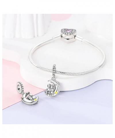 925 Sterling Silver Charms for Bracelets Necklace Valentine's Day for Pandora Bracelets and Necklaces European Jewelry Pendan...