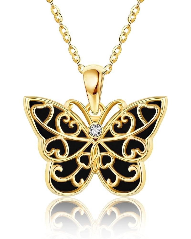 14K Gold Witches Knot/Bastet Cat/Sunflower Necklace Solid 14K Yellow Gold Sunflower/Egyptian/Witch Jewelry Gifts for Women Bu...