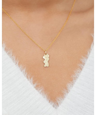 Jewelry for Women 10KT Yellow Gold Pendant Necklace with 18 Inch Chain Minnie Mouse $44.10 Necklaces