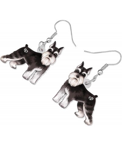 Acrylic Schnauzer Dog Earrings Sweet Pets Dangle Drop Jewelry for Women Ladies Girls Lovers Fancy Gifts Schnauzer B $8.00 Ear...