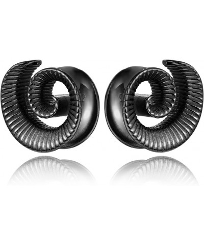 2PCS Cool Spiral Saddle Gauges Plugs Tunnels for Ears, Hypoallergenic 316 Stainless Steel Ear Plugs Tunels Gauuges for Stretc...