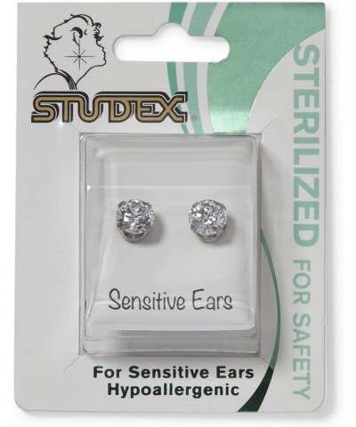 Stainless Steel Cubic Zirconia 7mm Earrings $14.75 Earrings