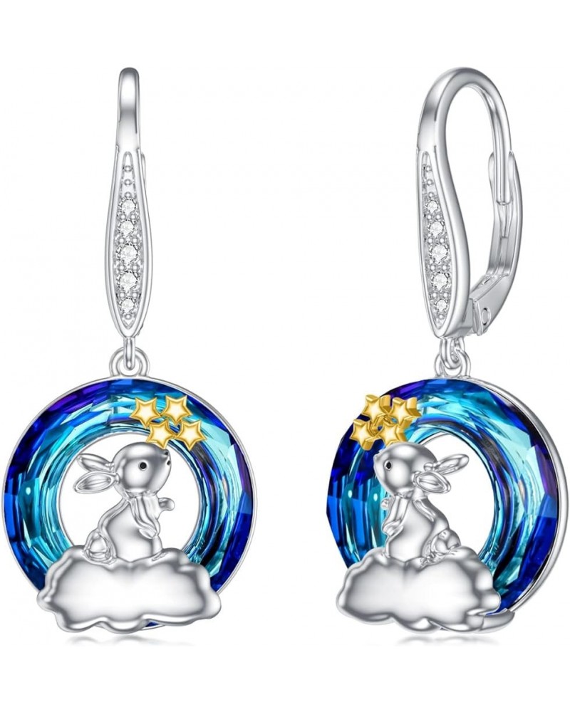 Mother's Day Gifts for Women Mother Her 925 Sterling Silver Animal Earrings for Girls Birthday Gift Bunny $23.31 Earrings