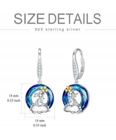 Mother's Day Gifts for Women Mother Her 925 Sterling Silver Animal Earrings for Girls Birthday Gift Bunny $23.31 Earrings