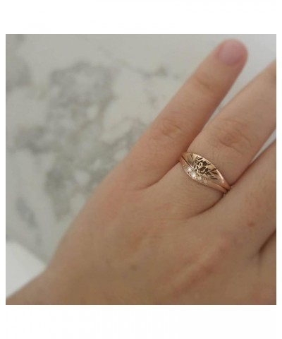 Adjustable Thumb Rings for Women Elegant Woman Simple Gold Carved Rose Flower Ring Fashion Hollow Ring Gift for Women Teen Gi...