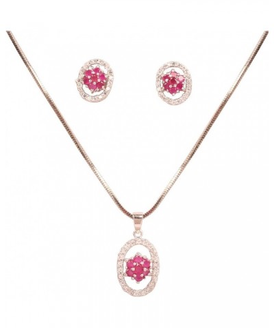 Indian Bollywood delicate Creative Designer Jewelry Pendant Set colorful In Gold or Silver Tone For Women. D421 Pink $9.00 Je...