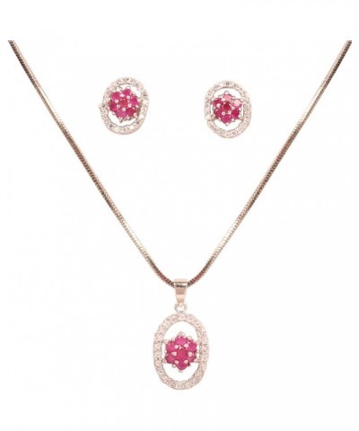 Indian Bollywood delicate Creative Designer Jewelry Pendant Set colorful In Gold or Silver Tone For Women. D421 Pink $9.00 Je...