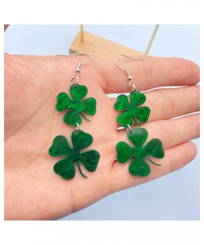 St Patrick's Day Earrings Bulk for Women Shamrock Earrings Green Lucky Clover Dangling Earrings Funny Irish Beer Holiday Jewe...