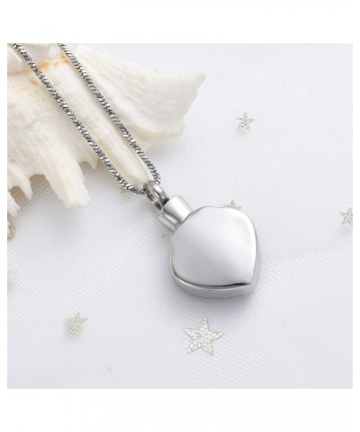 Heart Urn Necklace for Ashes Birthstone Locket Pendant Memorial Keepsake Cremation Jewelry for Women/Men Blue $9.04 Necklaces