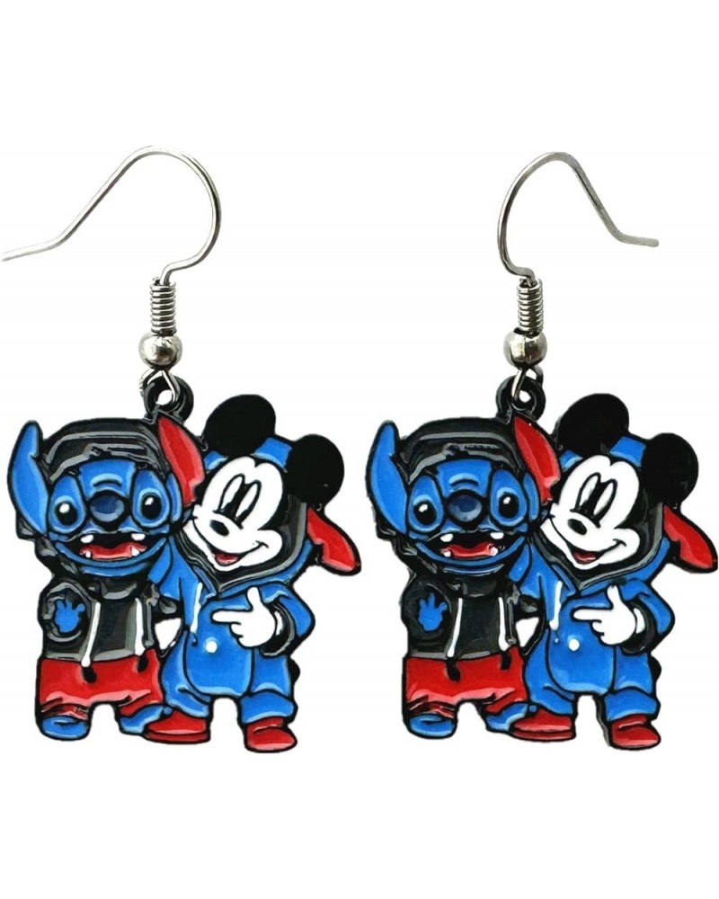 Stitch Earrings Metal Cartoon Earrings Gifts for Woman and Men Girl 3 $9.82 Earrings