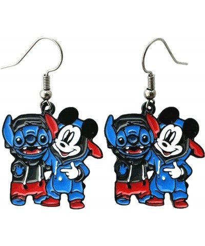 Stitch Earrings Metal Cartoon Earrings Gifts for Woman and Men Girl 3 $9.82 Earrings