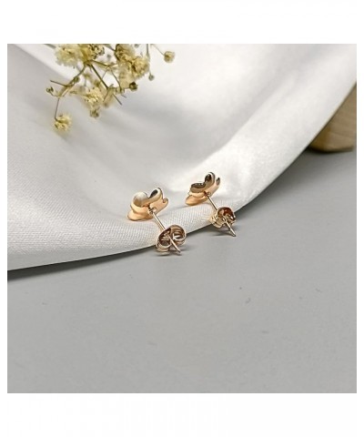 Black Flower Earrings for Women Rose Stud Earring 18K Gold Plated Hypoallergenic Ear Jewelry 0.35 inch Rose Gold-Black $9.43 ...