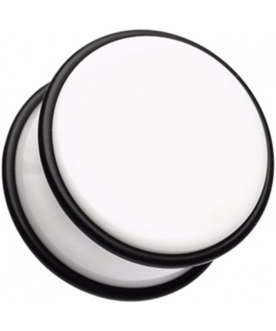 Basic Acrylic No Flare WildKlas Ear Gauge Plug (Sold as Pairs) 7/16" (11mm) White $10.44 Body Jewelry