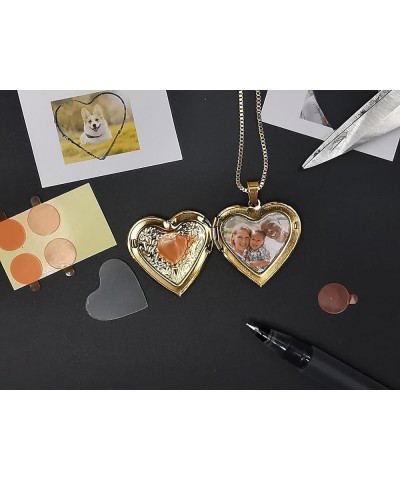 Love Heart Locket Necklace That Holds Pictures, Initial Alphabet A-Z Photo Lockets Letter L $8.61 Necklaces