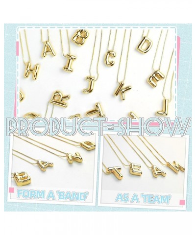 Womens Fashion Initial Necklace, Dainty Letter Necklace Gold Pendant Necklace for Women Girls Trendy T Gold $7.94 Necklaces