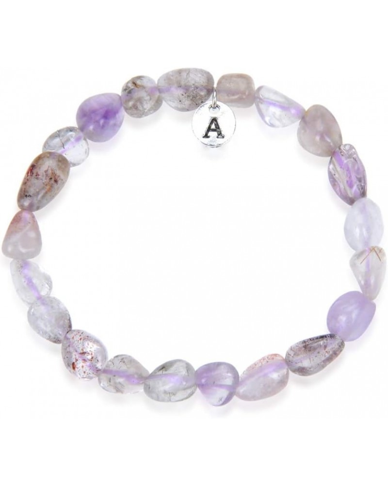 1pc Natural Stretch Gemstone Bracelet 7mm-10mm Free Form Bead 7 Inch 7.5 Inch Healing Crystal Engergy Quartz Chakras Jewelry ...