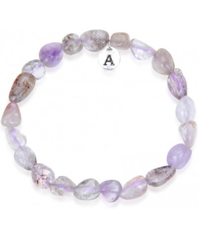 1pc Natural Stretch Gemstone Bracelet 7mm-10mm Free Form Bead 7 Inch 7.5 Inch Healing Crystal Engergy Quartz Chakras Jewelry ...