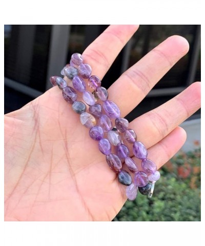 1pc Natural Stretch Gemstone Bracelet 7mm-10mm Free Form Bead 7 Inch 7.5 Inch Healing Crystal Engergy Quartz Chakras Jewelry ...