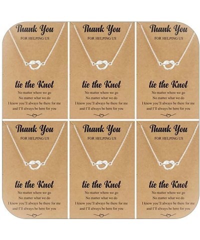 3/4/6Pcs Bridesmaid Necklace for Women Bridesmaids Gifts Wedding Necklace Gifts For Bridesmaids from Bride Tie The Knot Neckl...