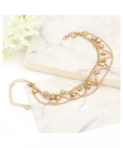 Women Bohemian Tassel Bell Anklet Summer Beach Sandal Ankle Bracelet Foot Chain Exquisite Accessory Golden $3.93 Anklets