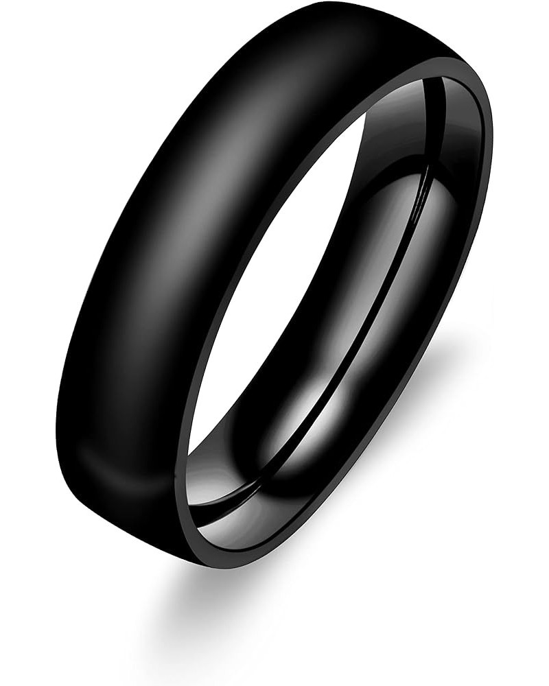 Black Stainless Steel Couples Rings for Men Women His and Her Promise Wedding Band Rings for Girlfriend Boyfriend Y2210 men $...