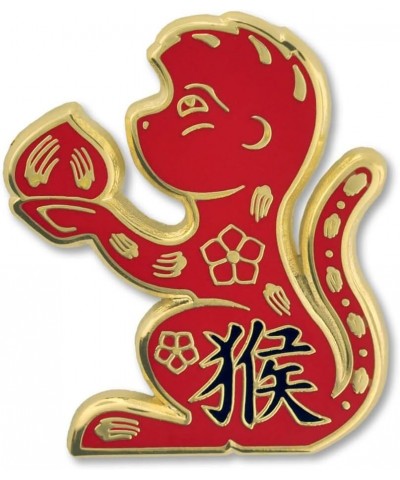 ChineseZodiac Enamel Lapel Pin 1 Piece Monkey $16.45 Brooches & Pins