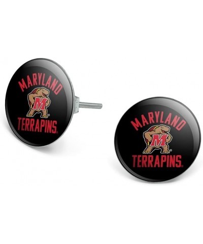 Maryland Terrapin Novelty Silver Plated Stud Earrings $9.71 Earrings