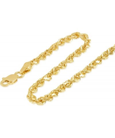 14K Gold 1.5MM 2MM 3MM 4MM 5MM Rope Chain Necklace or Bracelet for Men and Women ( Unisex ), Hollow - Braided Twist Gold Chai...