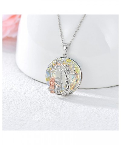 Sister Gifts from Sister 925 Sterling Silver Tree of Life 2/3 Sisters Necklace with Crystal Sister Jewelry Gifts for Women Gi...