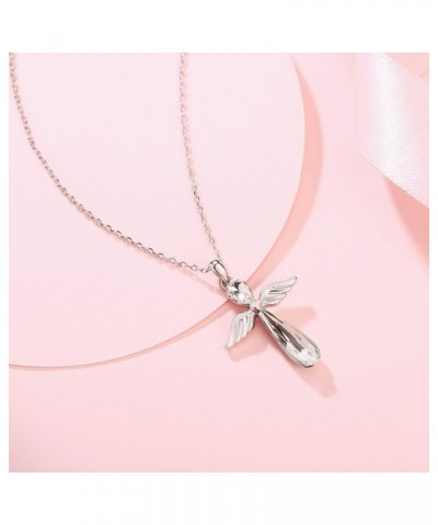 Guardian Angel Pendant Necklace for Women/Girls, Crystal Necklace Jewelry Love Gift $11.52 Necklaces