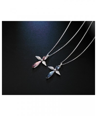 Guardian Angel Pendant Necklace for Women/Girls, Crystal Necklace Jewelry Love Gift $11.52 Necklaces