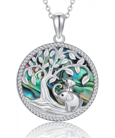 925 Sterling Silver Animal Necklaces Elephant/Dragon/Dinosaur/Axolotl/Hummingbird/Butterfly/Bee Mother Daughter Pendant Jewel...